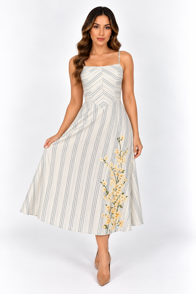 Vestido Midi Primavera – Leveza e Delicadeza - ESTAMPA