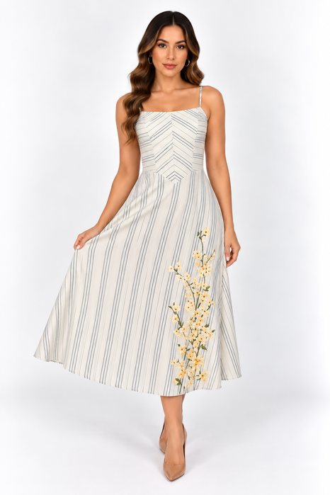 Vestido Midi Primavera – Leveza e Delicadeza - ESTAMPA