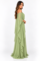 Vestido Longo Ombro a Ombro – Leveza e Elegância