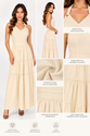 Vestido Midi Natural – Elegância e Leveza