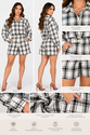 Short Tweed Xadrez Preto e Branco – Moderno e Versátil