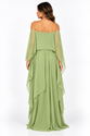 Vestido Longo Ombro a Ombro – Leveza e Elegância