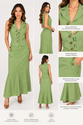 Conjunto Feminino Verde Colete e Saia Longa – Elegância e Sofisticação