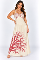 Vestido Longo Coral - BRANCO