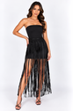 Vestido Aria Tiras - PRETO